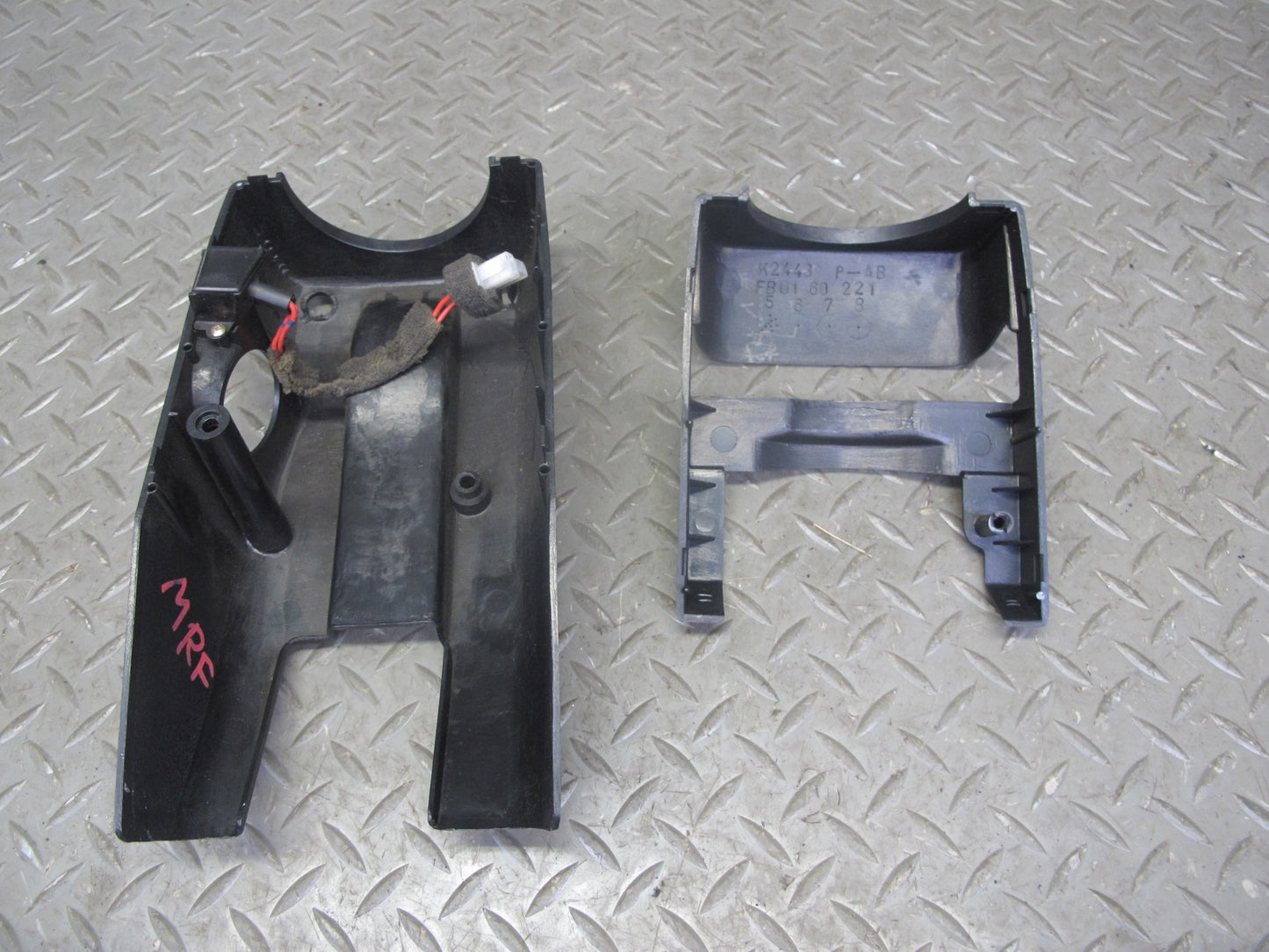 86-91 Mazda RX7 FC3S Upper & Lower Steering Column Trim Cover Panel OEM