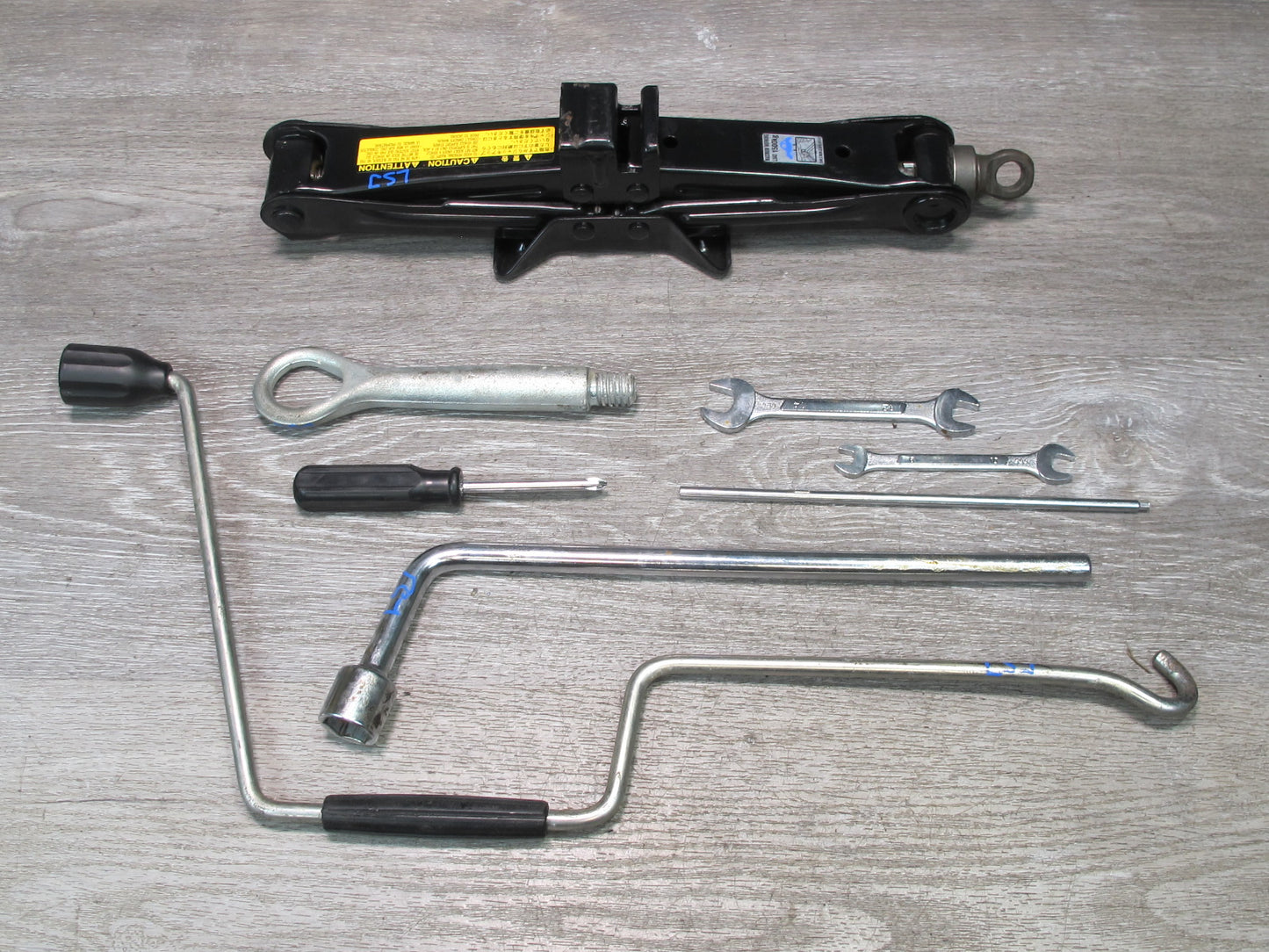 07-12 Lexus LS600h LS460 Spare Tire Lift Jack Wrench Tool KIT Set OEM