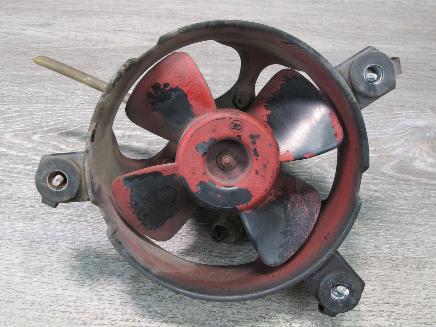 85-88 Toyota MR2 AW15 NA M/T Engine Bay Cooling Fan w Motor & Shroud Assy OEM