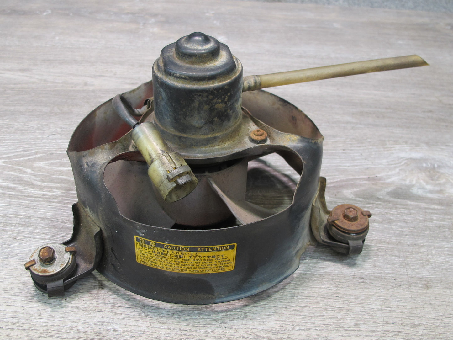 85-88 Toyota MR2 AW15 NA M/T Engine Bay Cooling Fan w Motor & Shroud Assy OEM