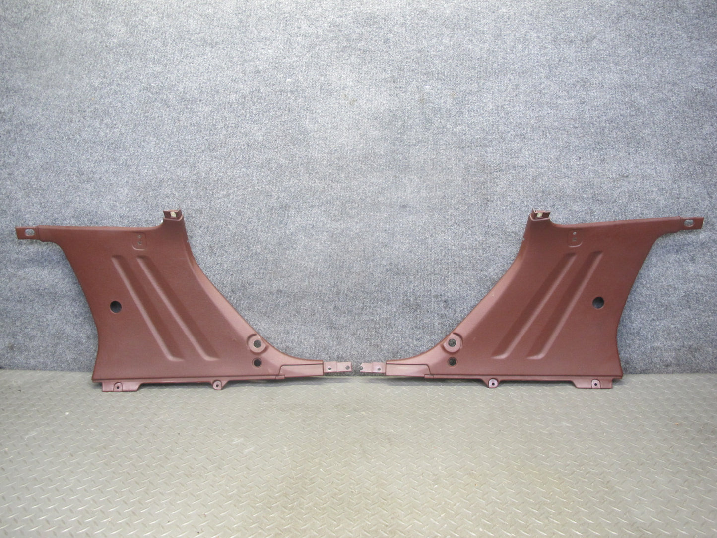 86-88 Mazda RX7 Rear Left & Right Interior Quarter B Pillar Trim Set RED OEM