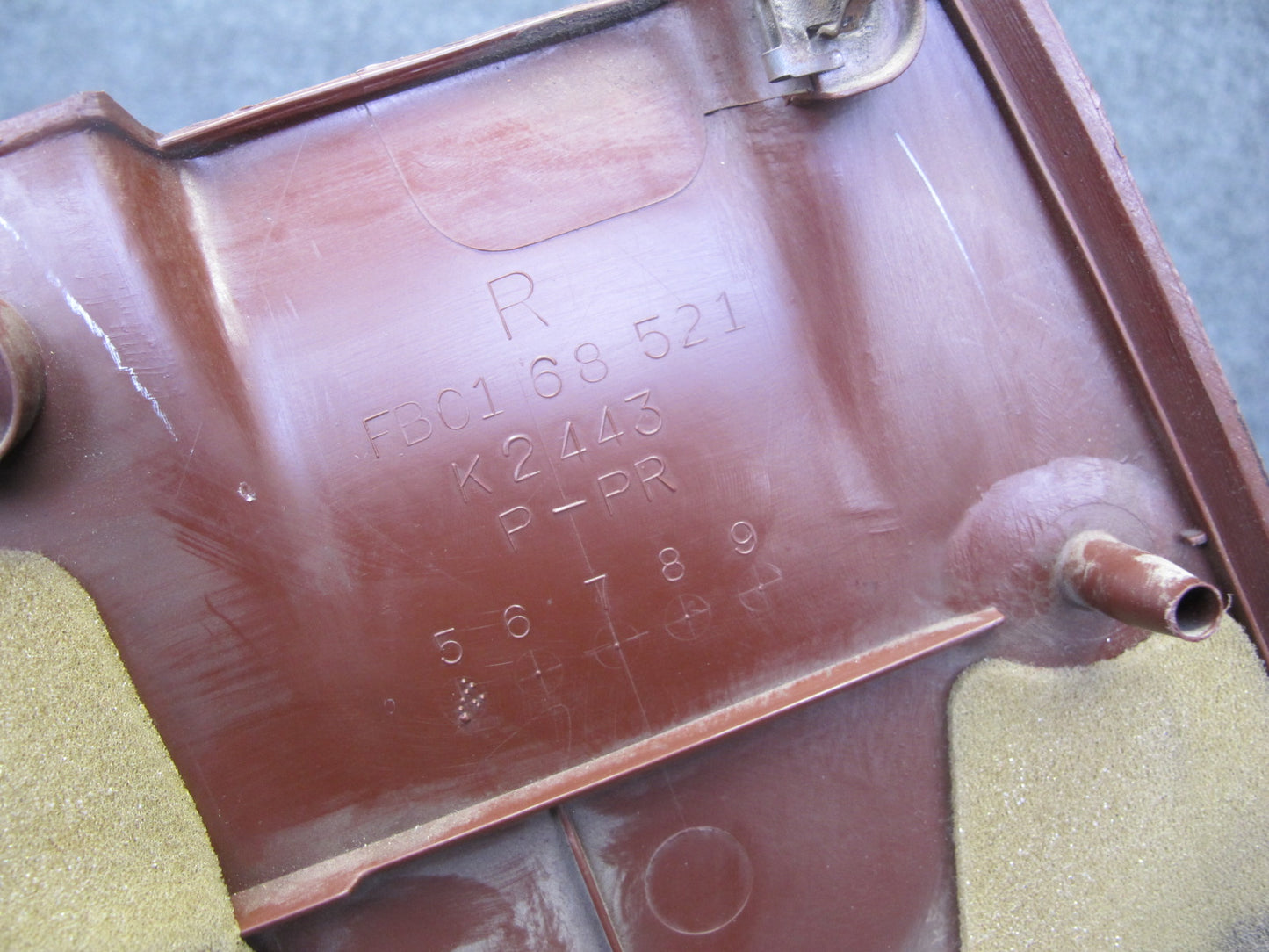 86-88 Mazda RX7 Set of 2 Rear Left & Right Lower B Pillar Trim Cover RED OEM