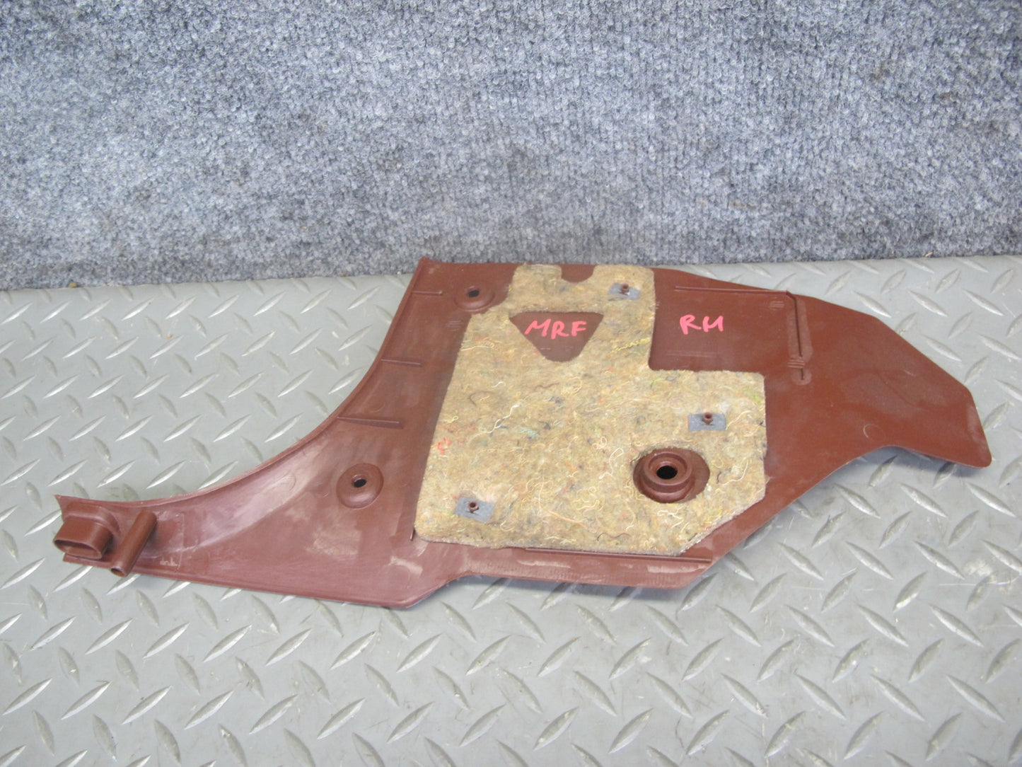 86-88 Mazda RX7 Set of 2 Left & Right Kick Trim Cover Panel RED OEM