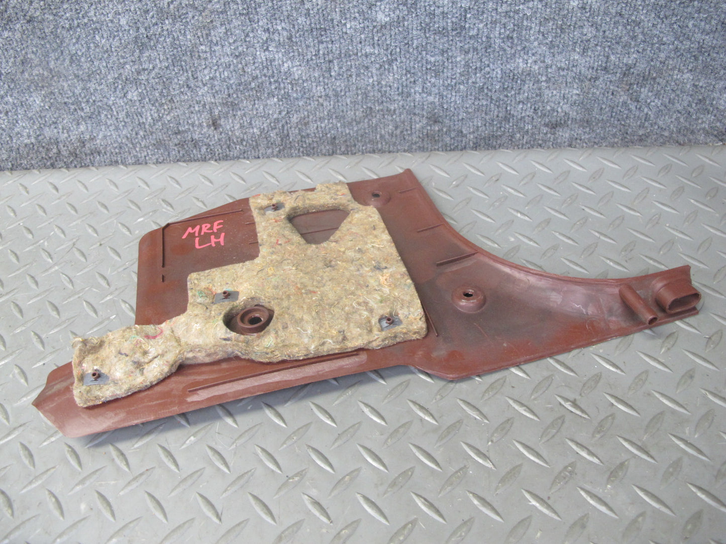 86-88 Mazda RX7 Set of 2 Left & Right Kick Trim Cover Panel RED OEM