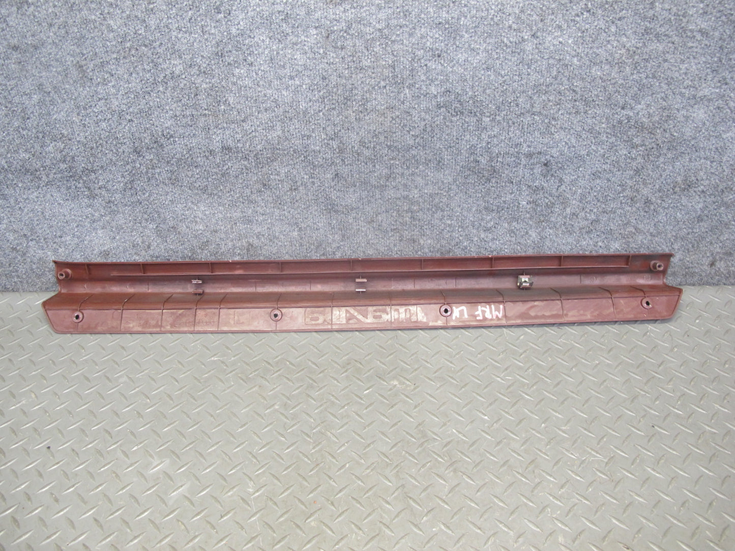 86-88 Mazda RX7 FC3S Left & Right Door Scuff Sill Plate Trim Cover Set RED OEM