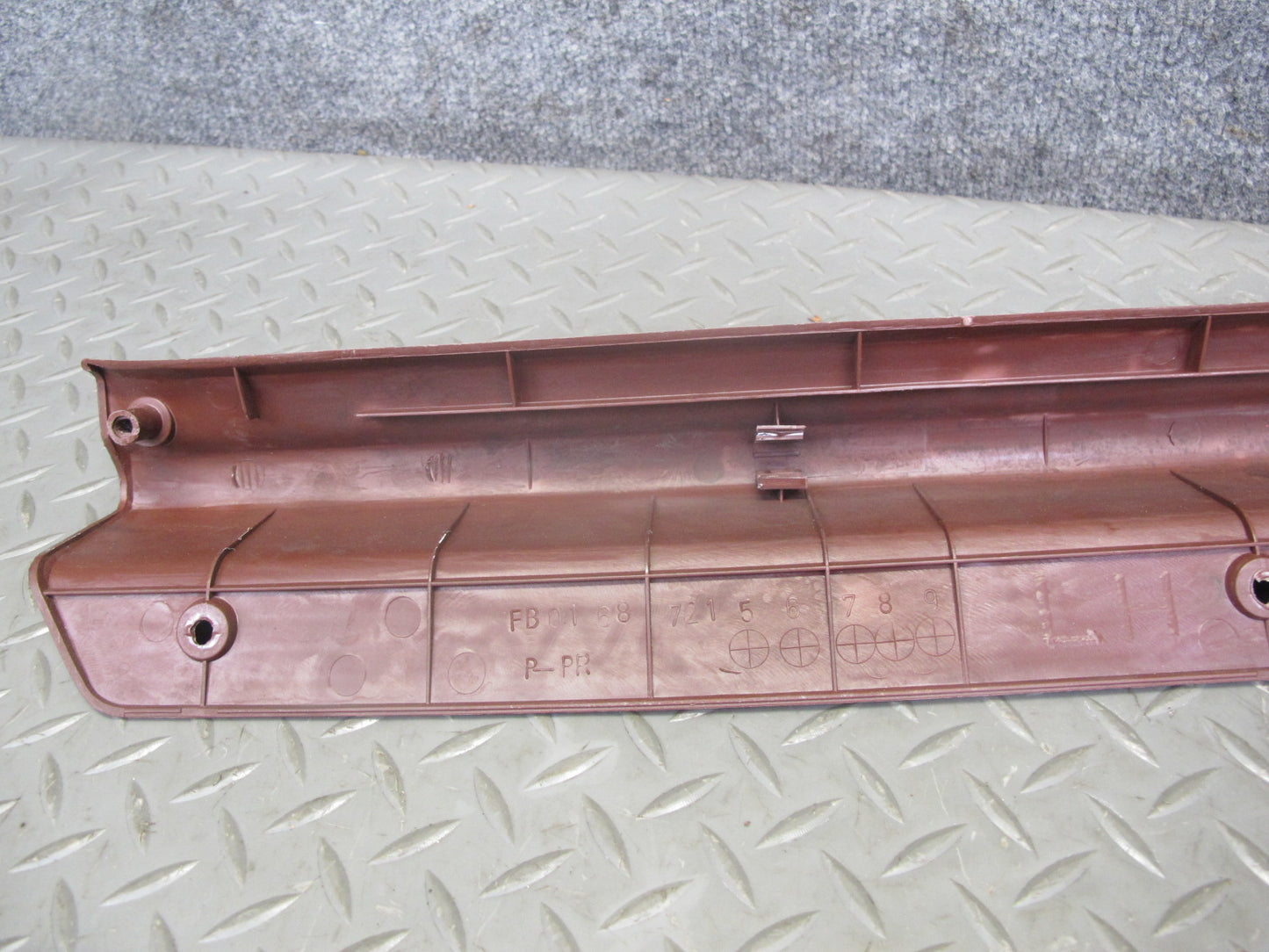 86-88 Mazda RX7 FC3S Left & Right Door Scuff Sill Plate Trim Cover Set RED OEM