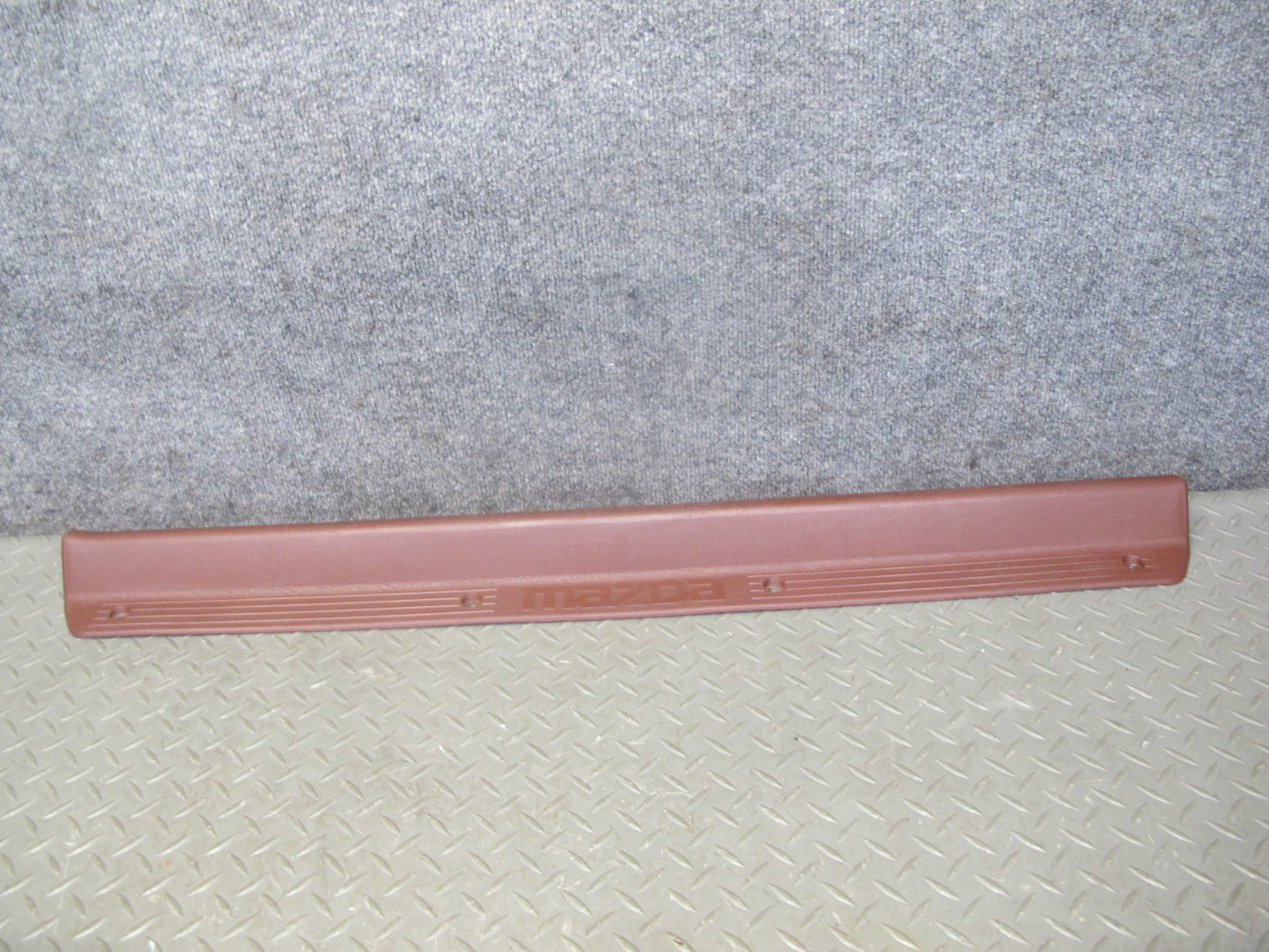 86-88 Mazda RX7 FC3S Left & Right Door Scuff Sill Plate Trim Cover Set RED OEM