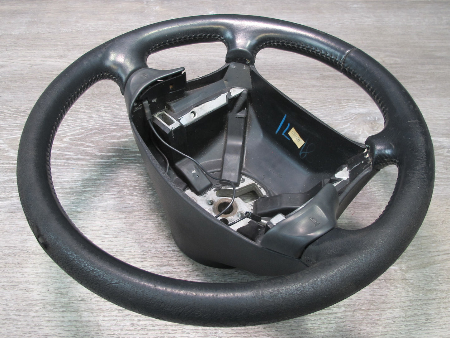 90-93 Chevrolet Corvette C4 4-SPOKE Leather Steering w Horn Buttons OEM