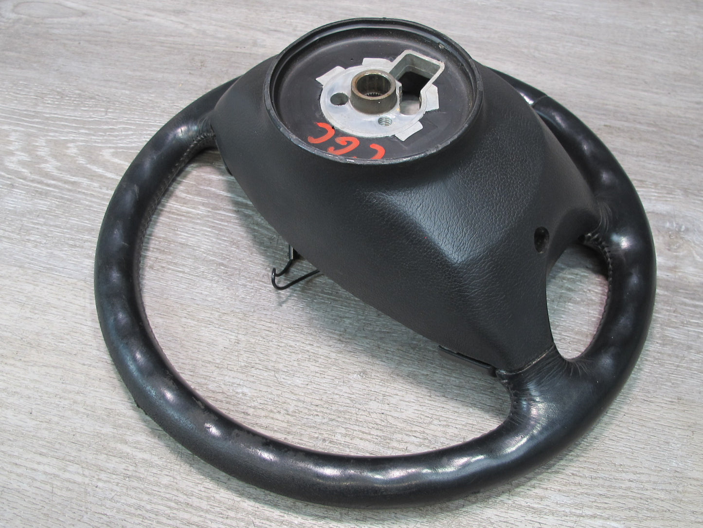 90-93 Chevrolet Corvette C4 4-SPOKE Leather Steering w Horn Buttons OEM