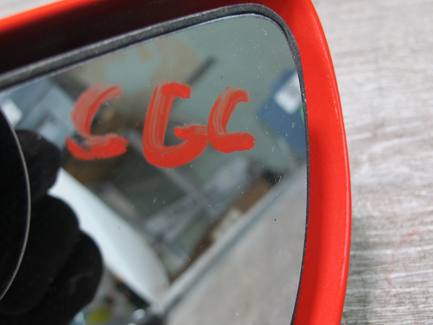 88-96 Chevrolet Corvette C4 Left Driver Door Heated Power Mirror Torch RED OEM
