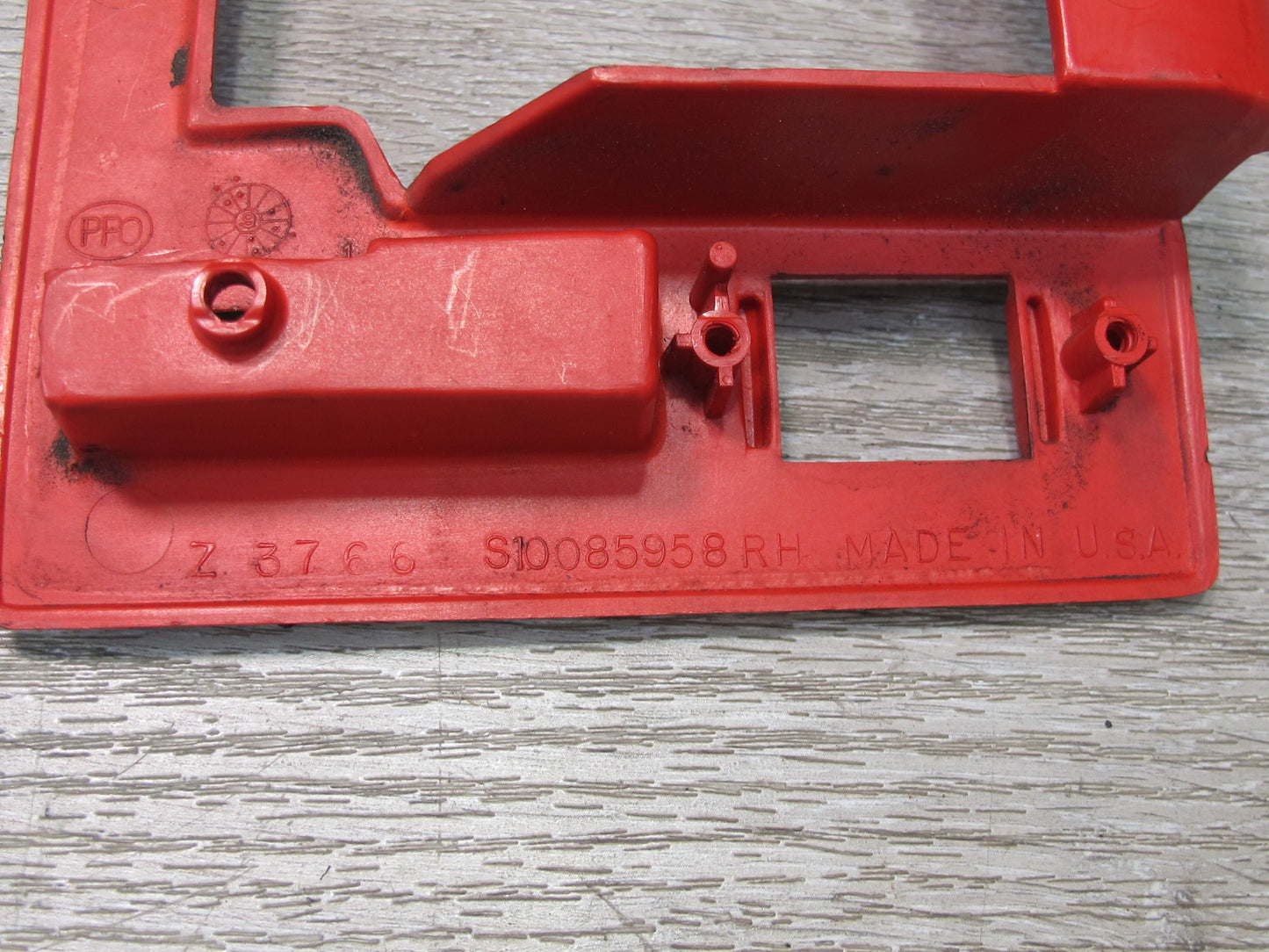 92-93 Chevrolet Corvette C4 Right Door Handle Trim & Window Switch Set RED OEM