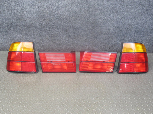 89-95 BMW E34 5-SERIES Sedan Set of 4 Rear Left Right Inner Outer Tail Light OEM