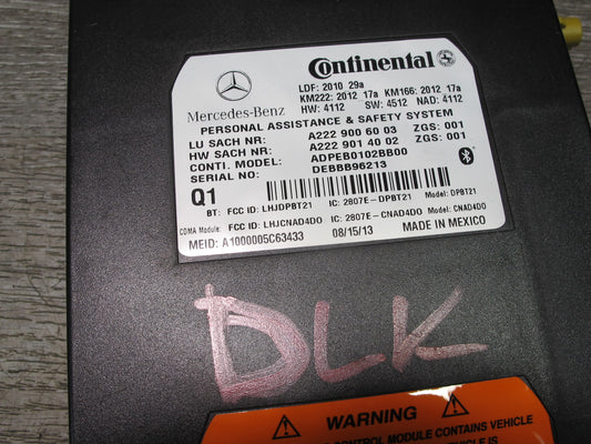2012-2016 Mercedes R172 SLK Voice Phone Communication Control Module Unit