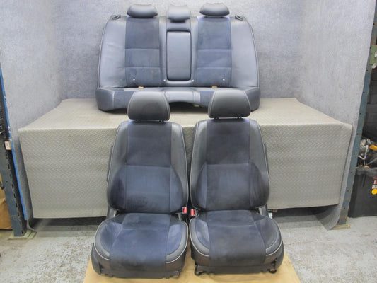 04-05 Lexus JCE10L IS300 Sedan Front & Rear Suede Leather Black Seat Set OEM