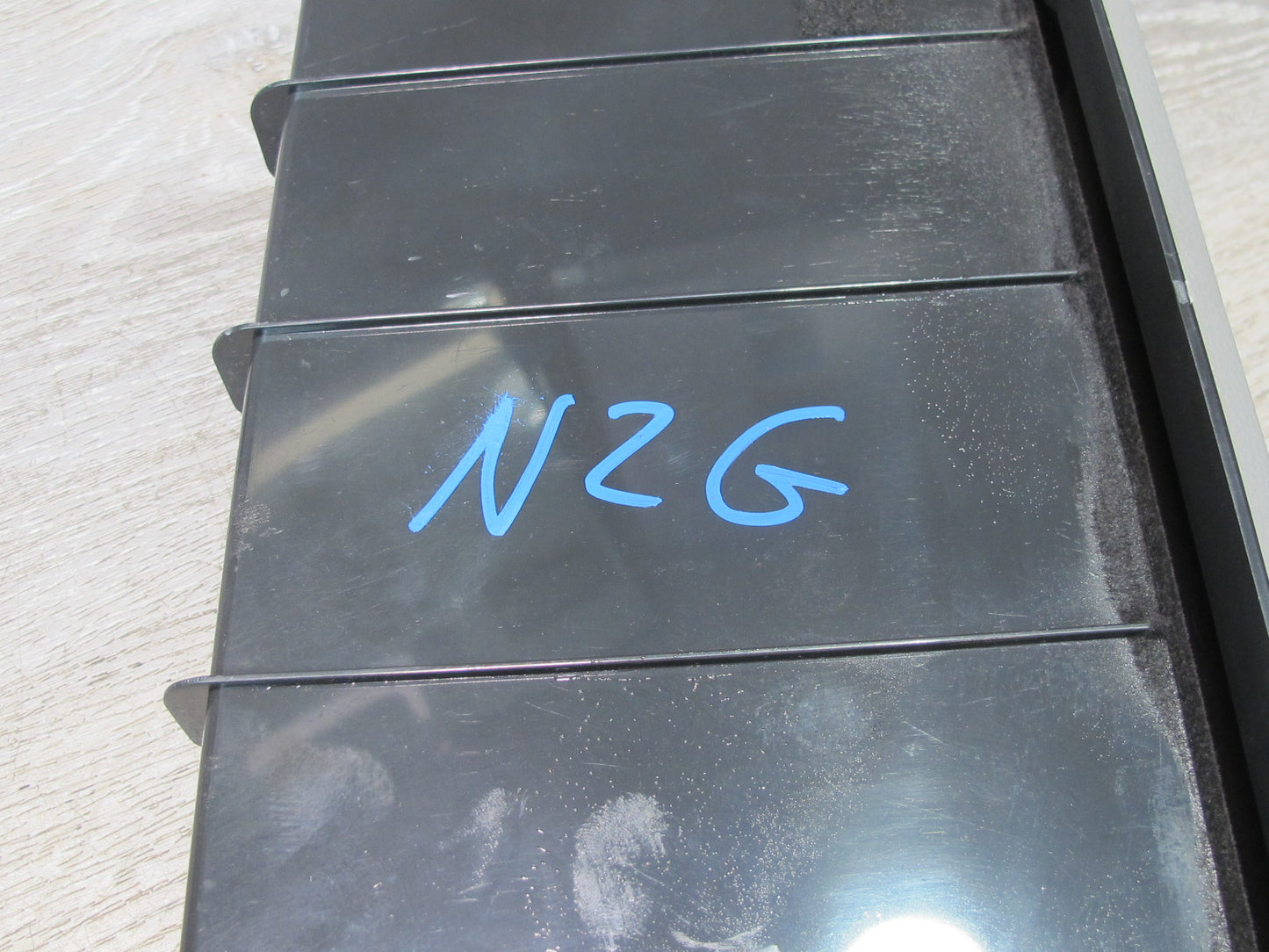 04-09 Nissan 350Z Z33 Convertible Rear Storage Shelf Compartment Gray OEM