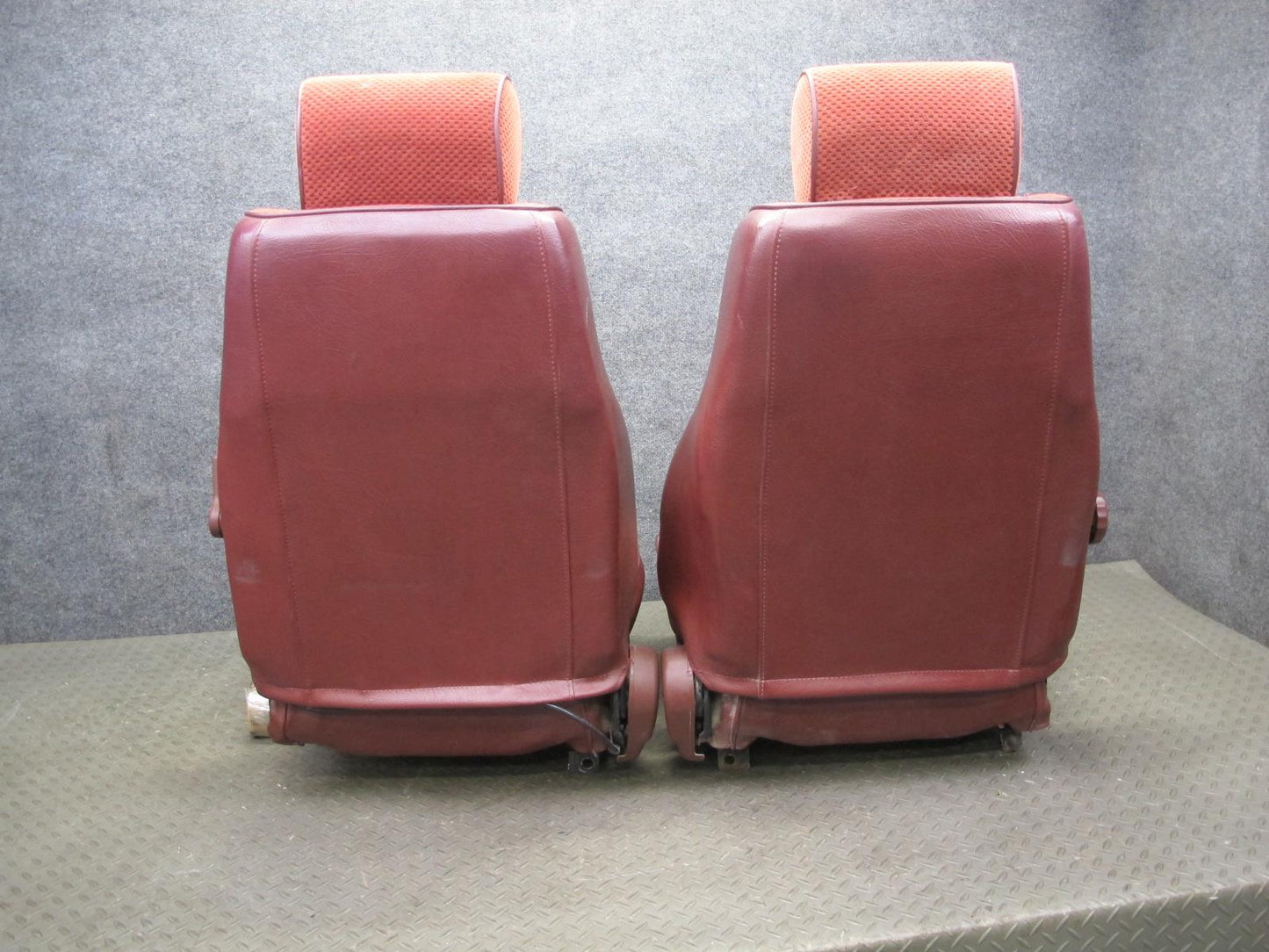 84-85 Mazda RX7 FB Set of 2 Front Left & Right Cloth Seat RED OEM