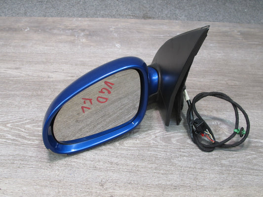 06-09 VW Rabbit GTI R32 Left Door Side View Power Heated Mirror Deepblue OEM