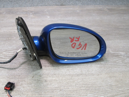 06-09 VW Rabbit GTI R32 Right Door Side View Power Heated Mirror Deepblue OEM