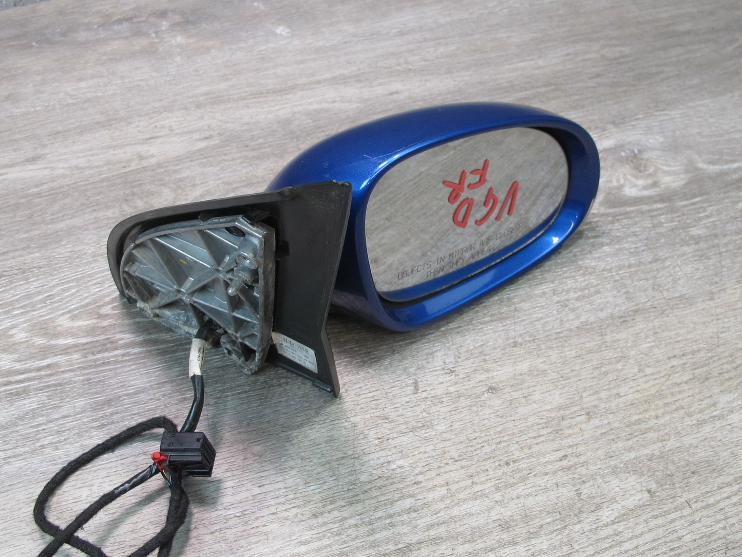 06-09 VW Rabbit GTI R32 Right Door Side View Power Heated Mirror Deepblue OEM