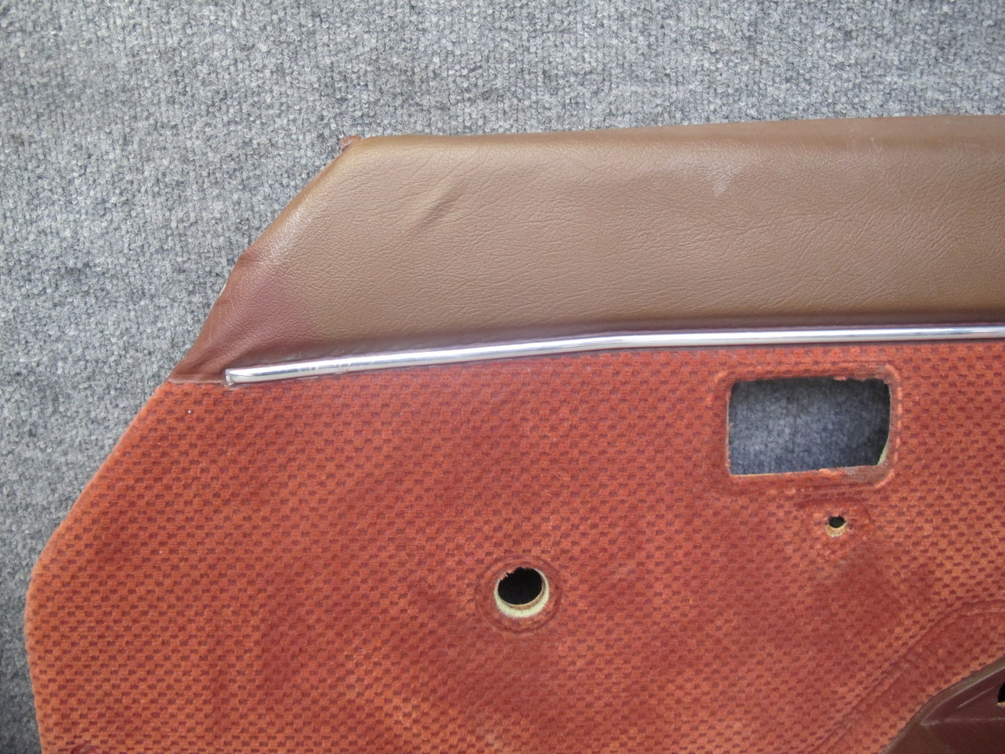 84-85 Mazda RX7 FB Left & Right Door Interior Trim Cover Panel Set Cloth RED OEM