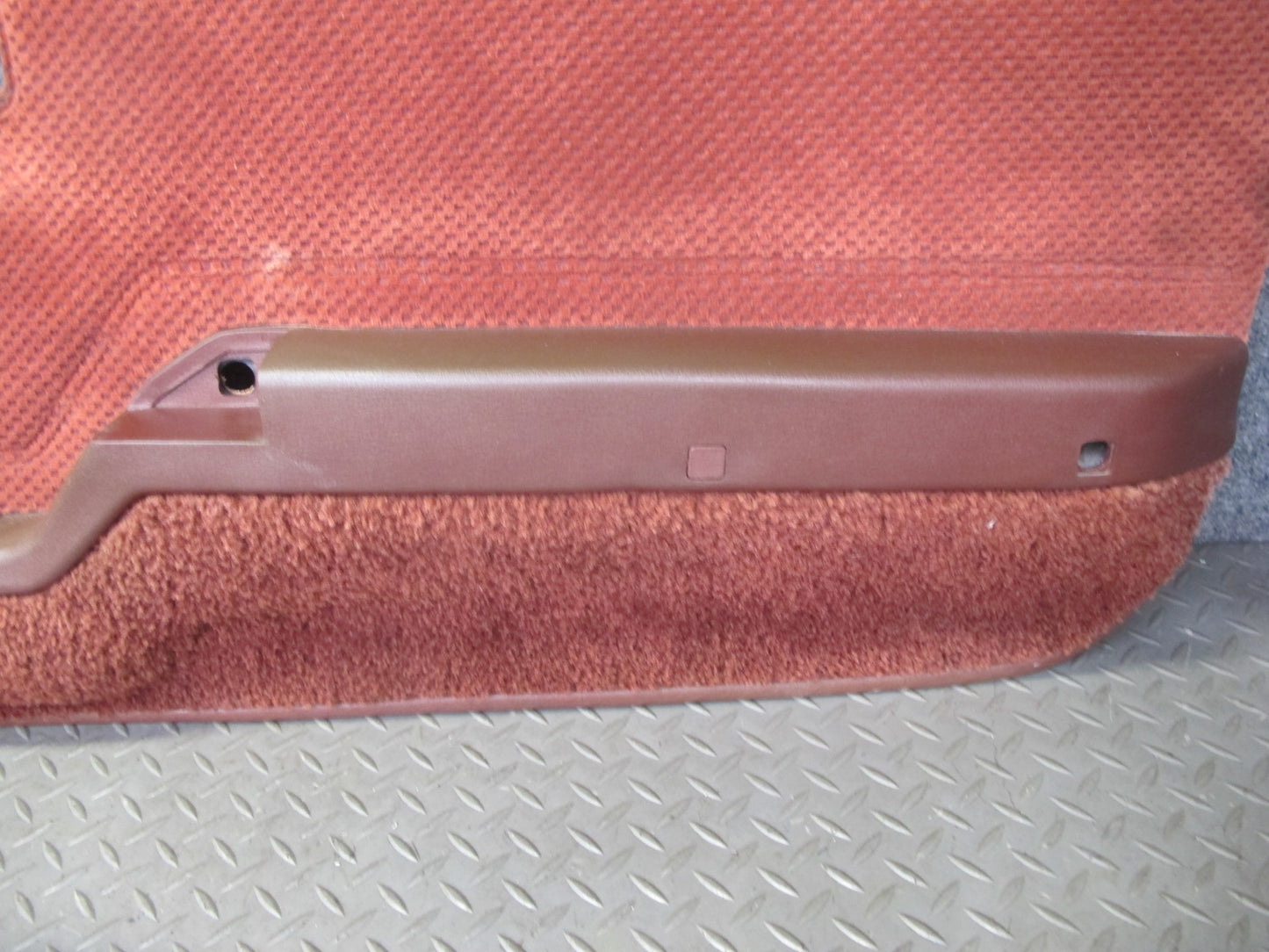 84-85 Mazda RX7 FB Left & Right Door Interior Trim Cover Panel Set Cloth RED OEM