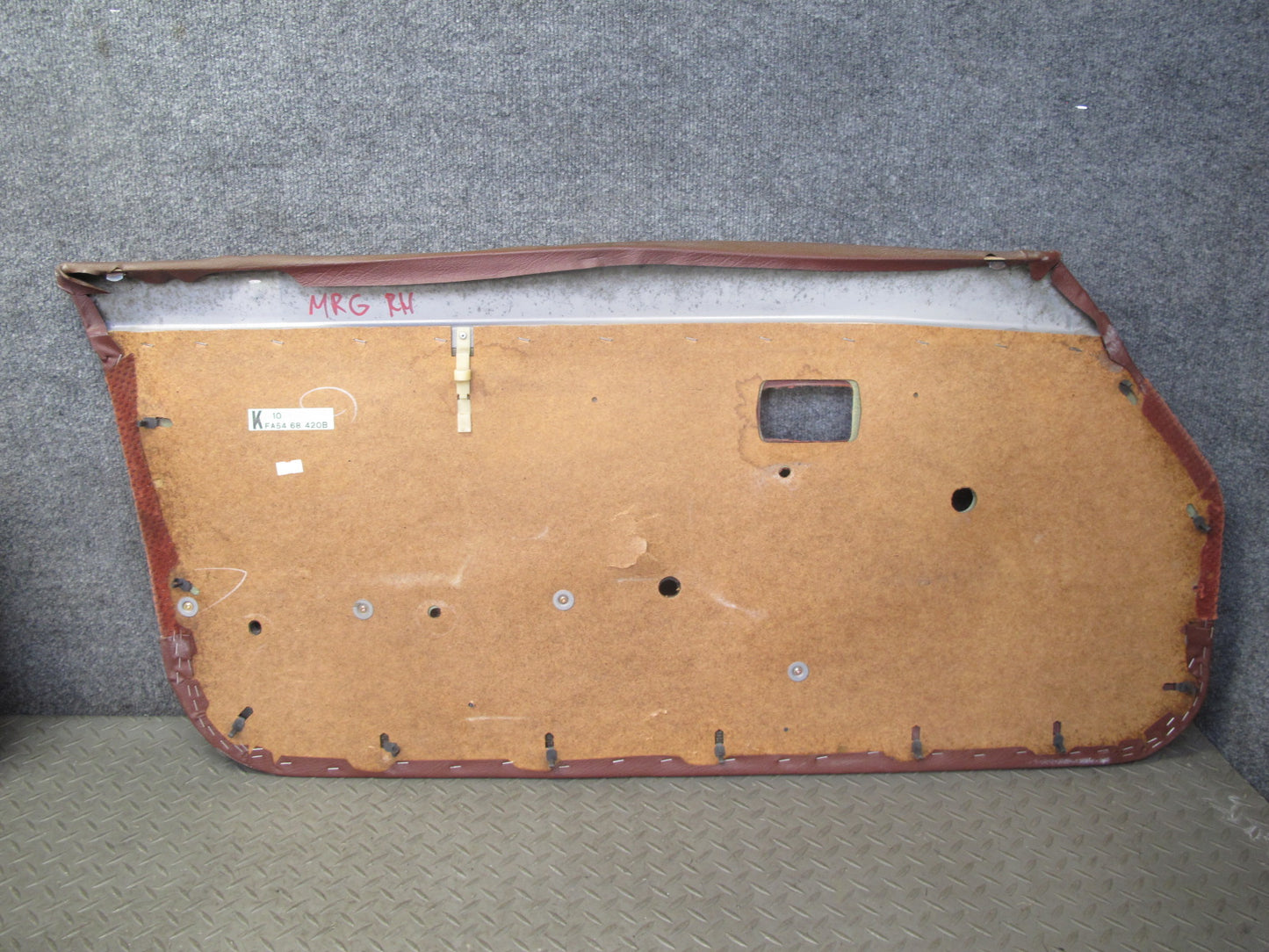 84-85 Mazda RX7 FB Left & Right Door Interior Trim Cover Panel Set Cloth RED OEM