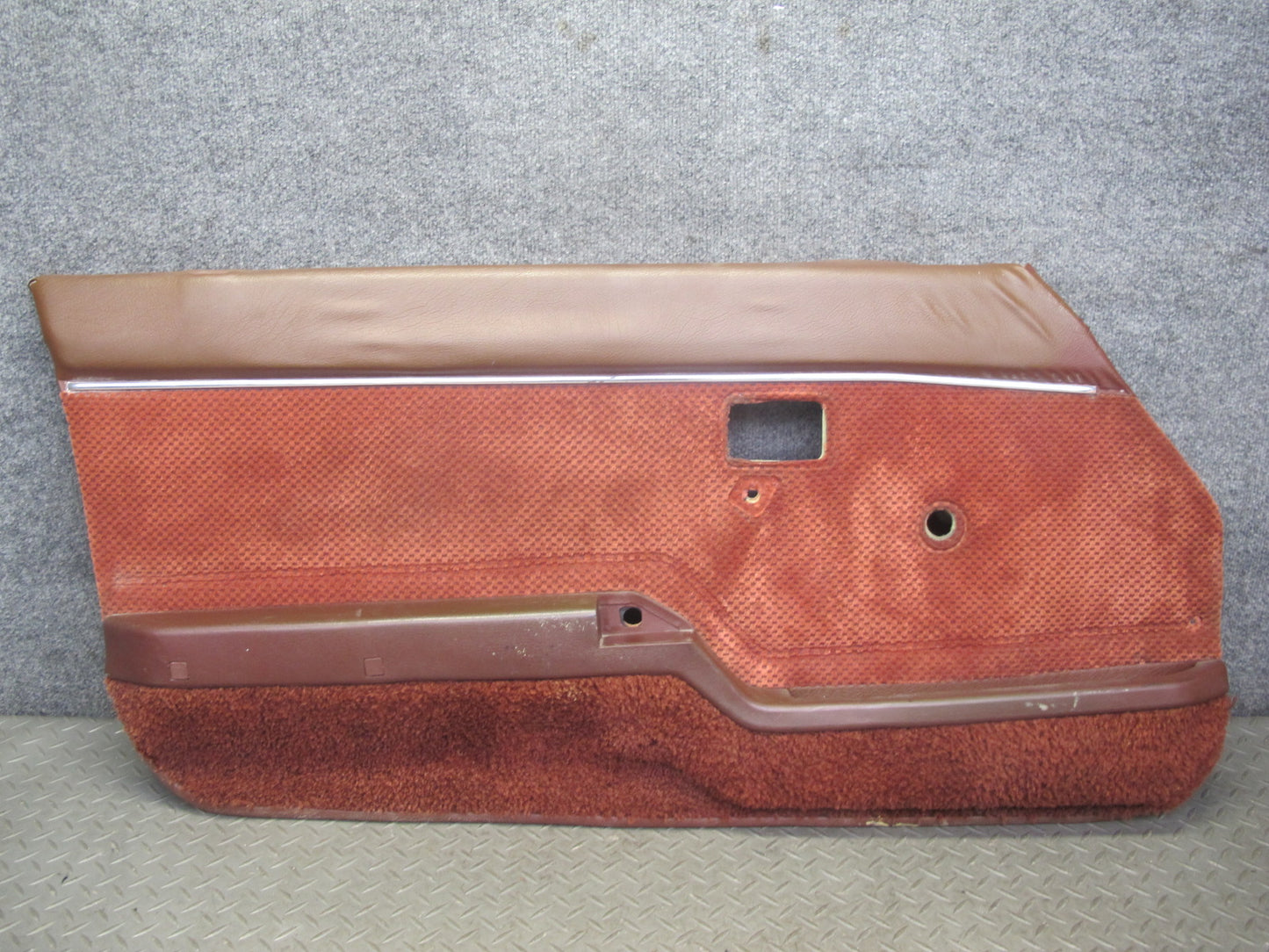 84-85 Mazda RX7 FB Left & Right Door Interior Trim Cover Panel Set Cloth RED OEM