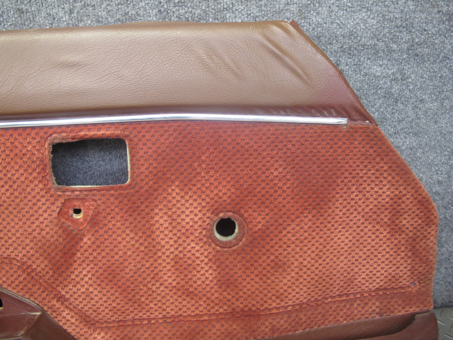 84-85 Mazda RX7 FB Left & Right Door Interior Trim Cover Panel Set Cloth RED OEM