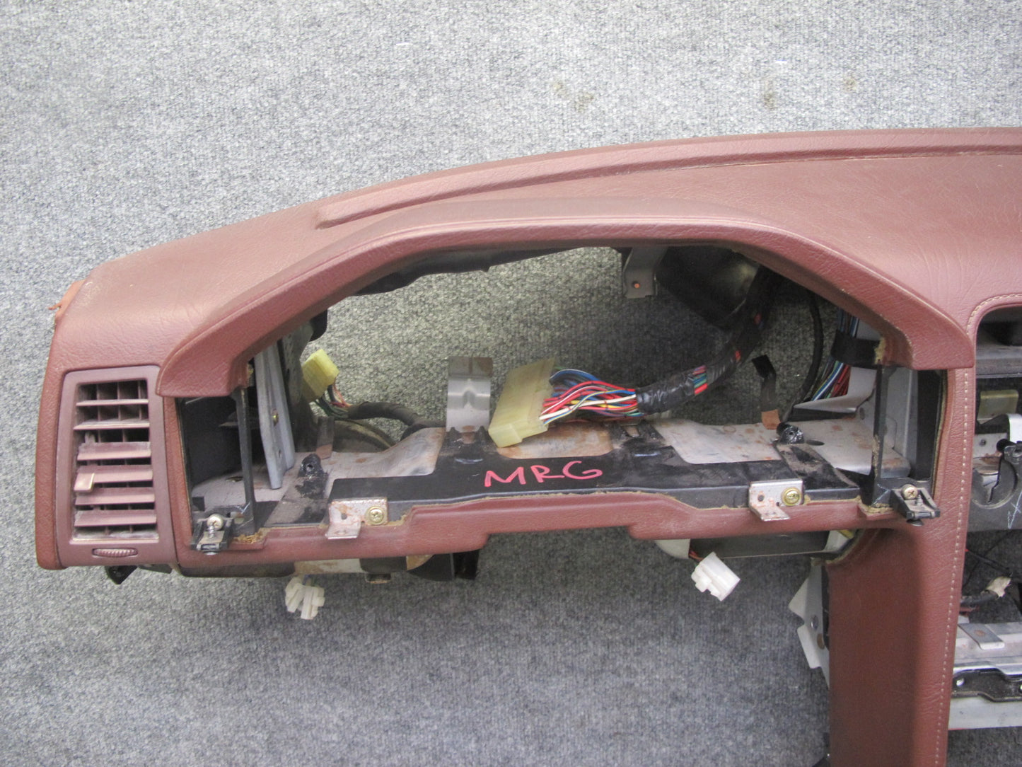 84-85 Mazda RX7 FB Front Dash Dashboard Instrument Panel RED w Wiring OEM
