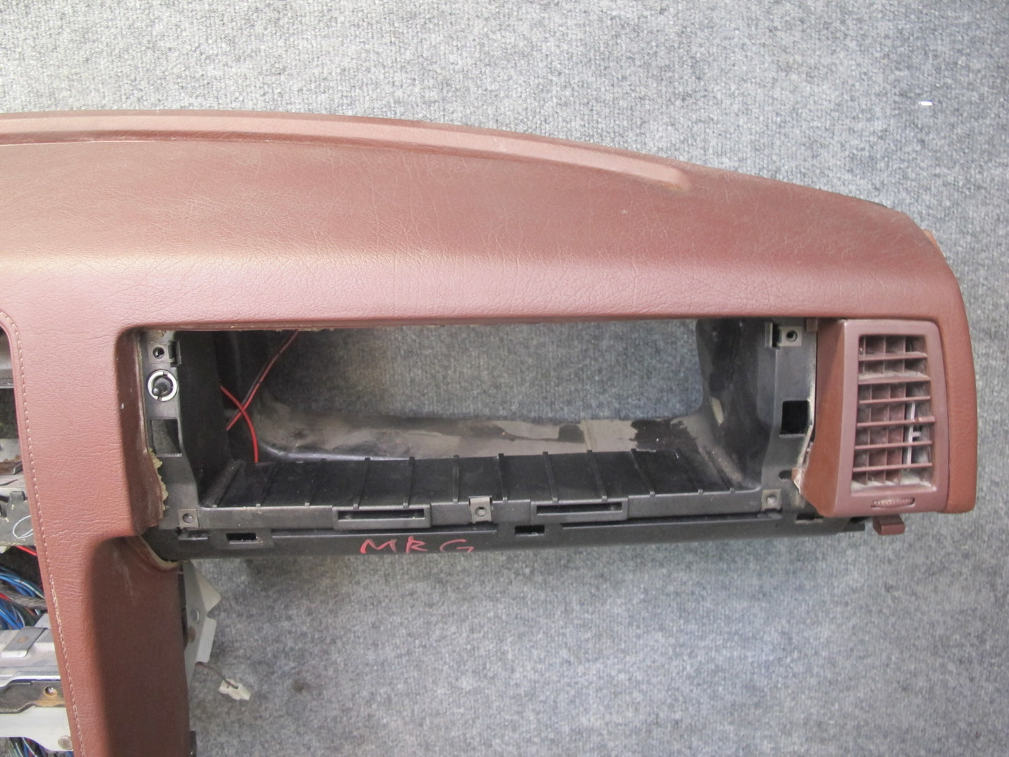 84-85 Mazda RX7 FB Front Dash Dashboard Instrument Panel RED w Wiring OEM