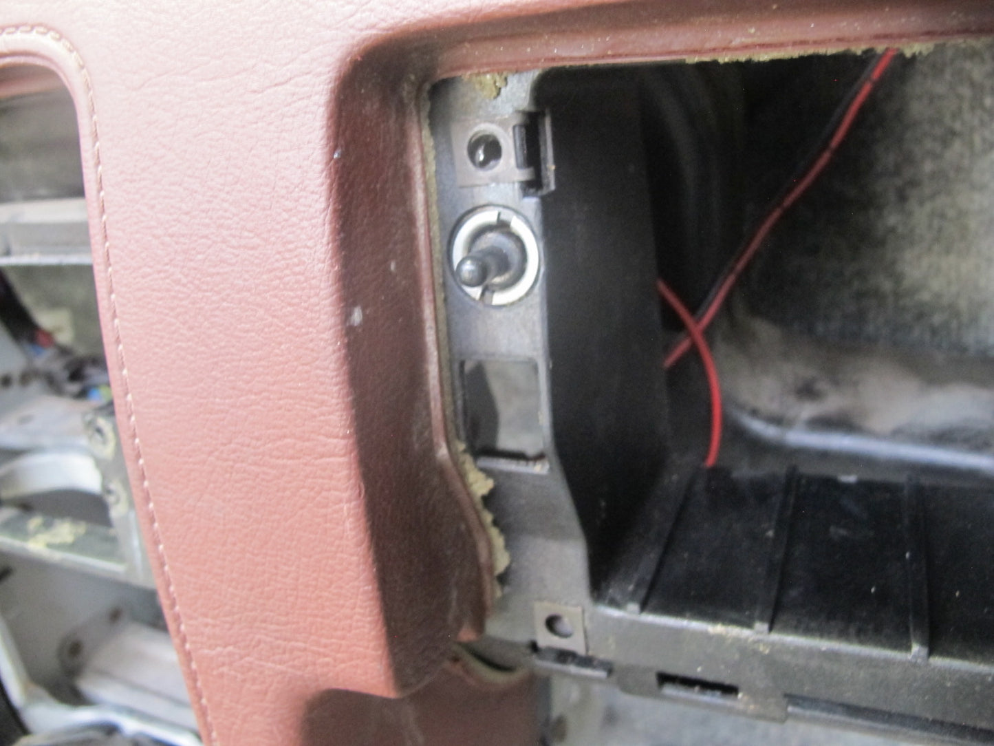 84-85 Mazda RX7 FB Front Dash Dashboard Instrument Panel RED w Wiring OEM