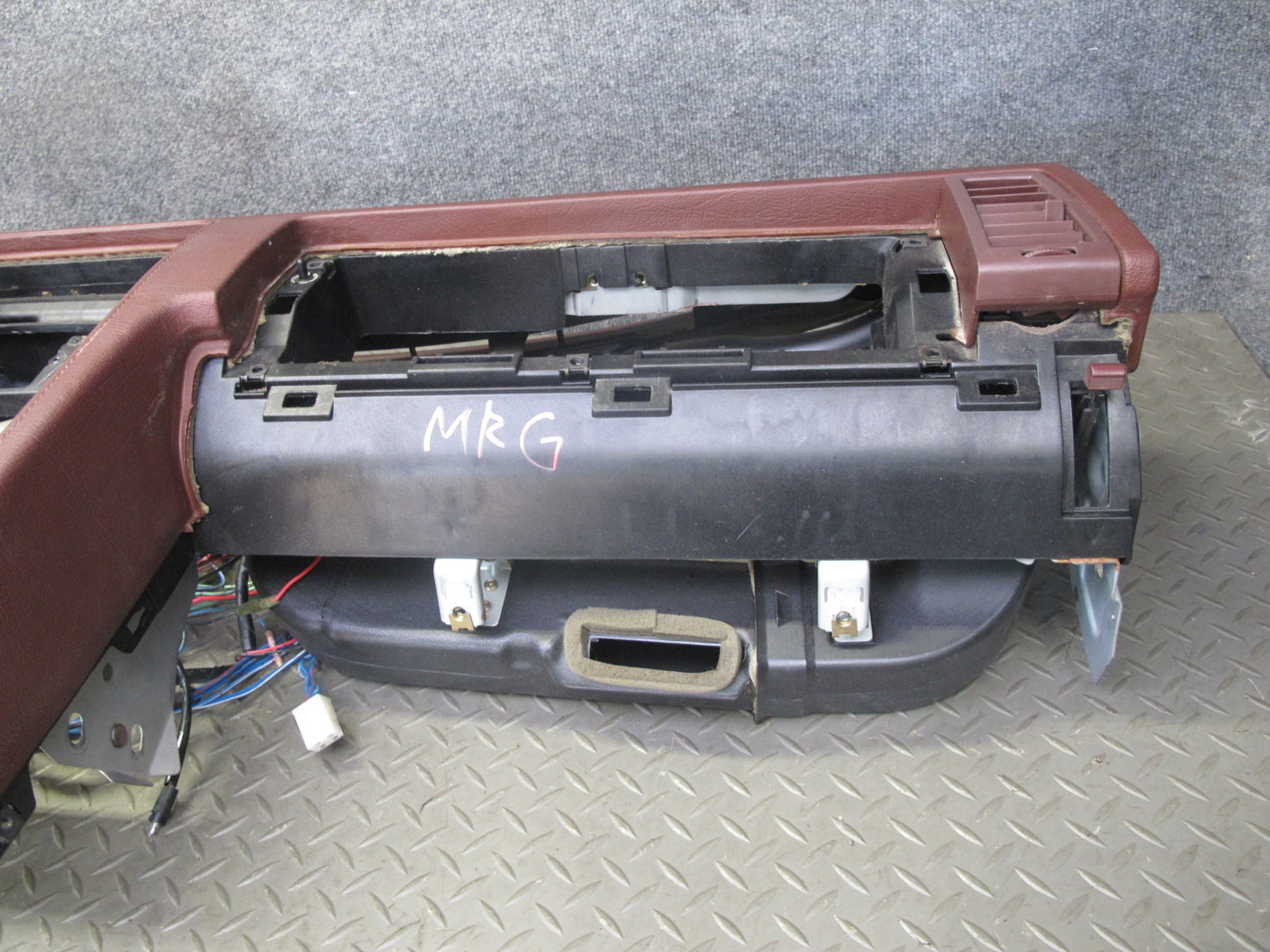 84-85 Mazda RX7 FB Front Dash Dashboard Instrument Panel RED w Wiring OEM