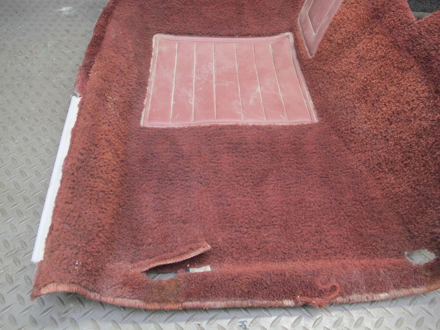 84-85 Mazda RX7 FB Front & Center Interior Floor Carpet Liner Cover Set RED OEM