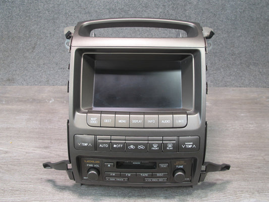 2003-2005 Lexus UZJ120L GX470 Navigation Display Climate Switch Cassette Player