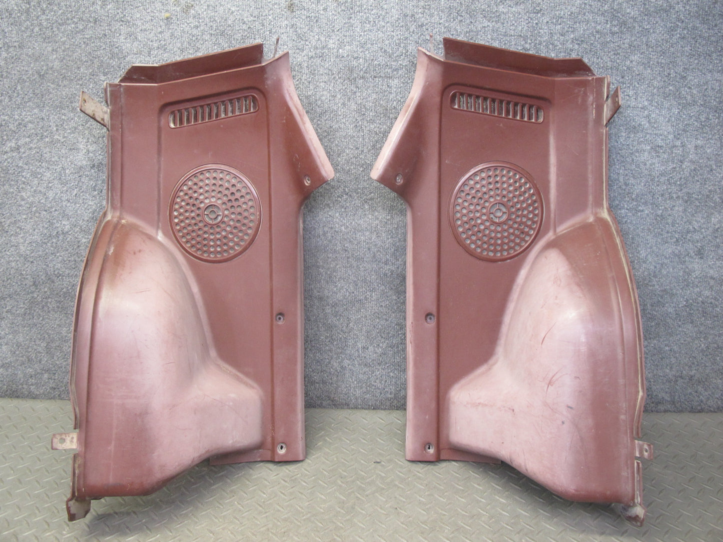 84-85 Mazda RX7 FB Rear Left & Right Quarter Trunk Trim Cover Panel Set RED OEM