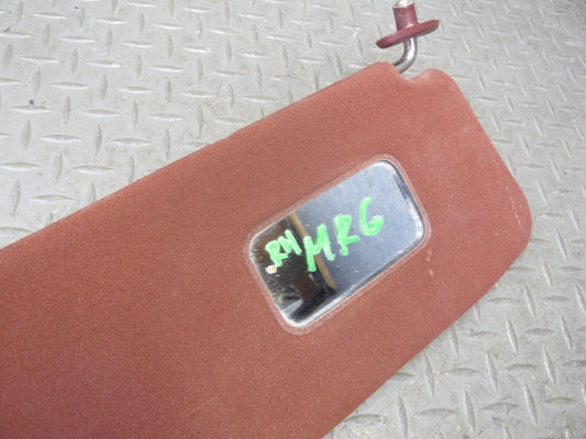 84-85 Mazda RX7 FB Set of 2 Front Left & Right Sun Visor RED OEM