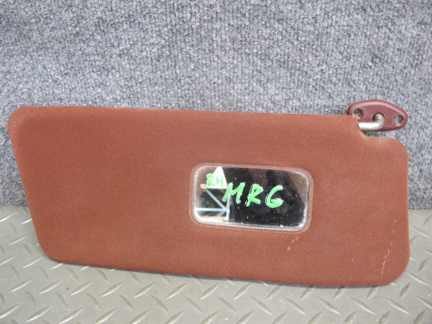 84-85 Mazda RX7 FB Set of 2 Front Left & Right Sun Visor RED OEM