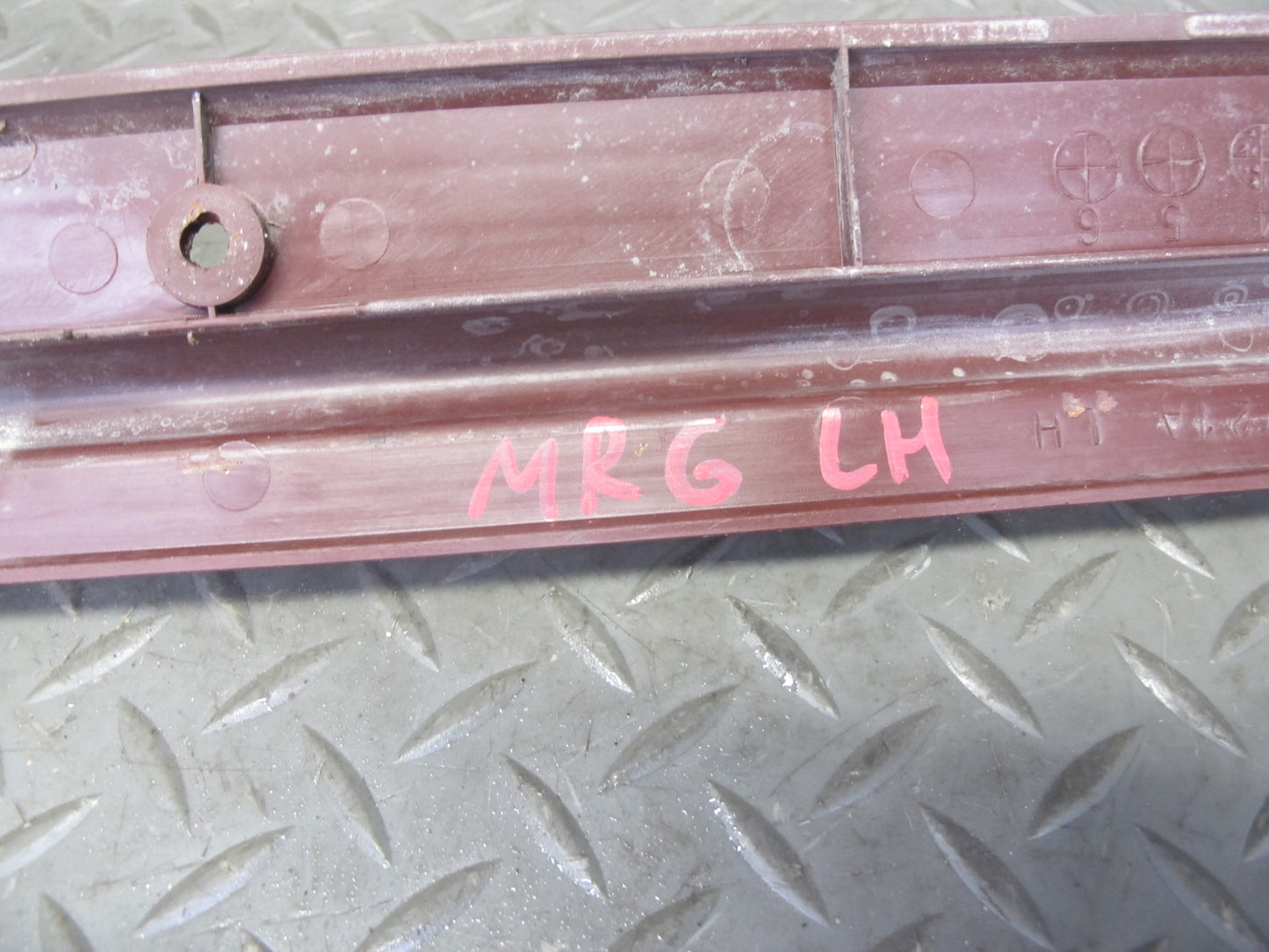 84-85 Mazda RX7 FB Left & Right Door Scuff Sill Plate Trim Cover Set RED OEM