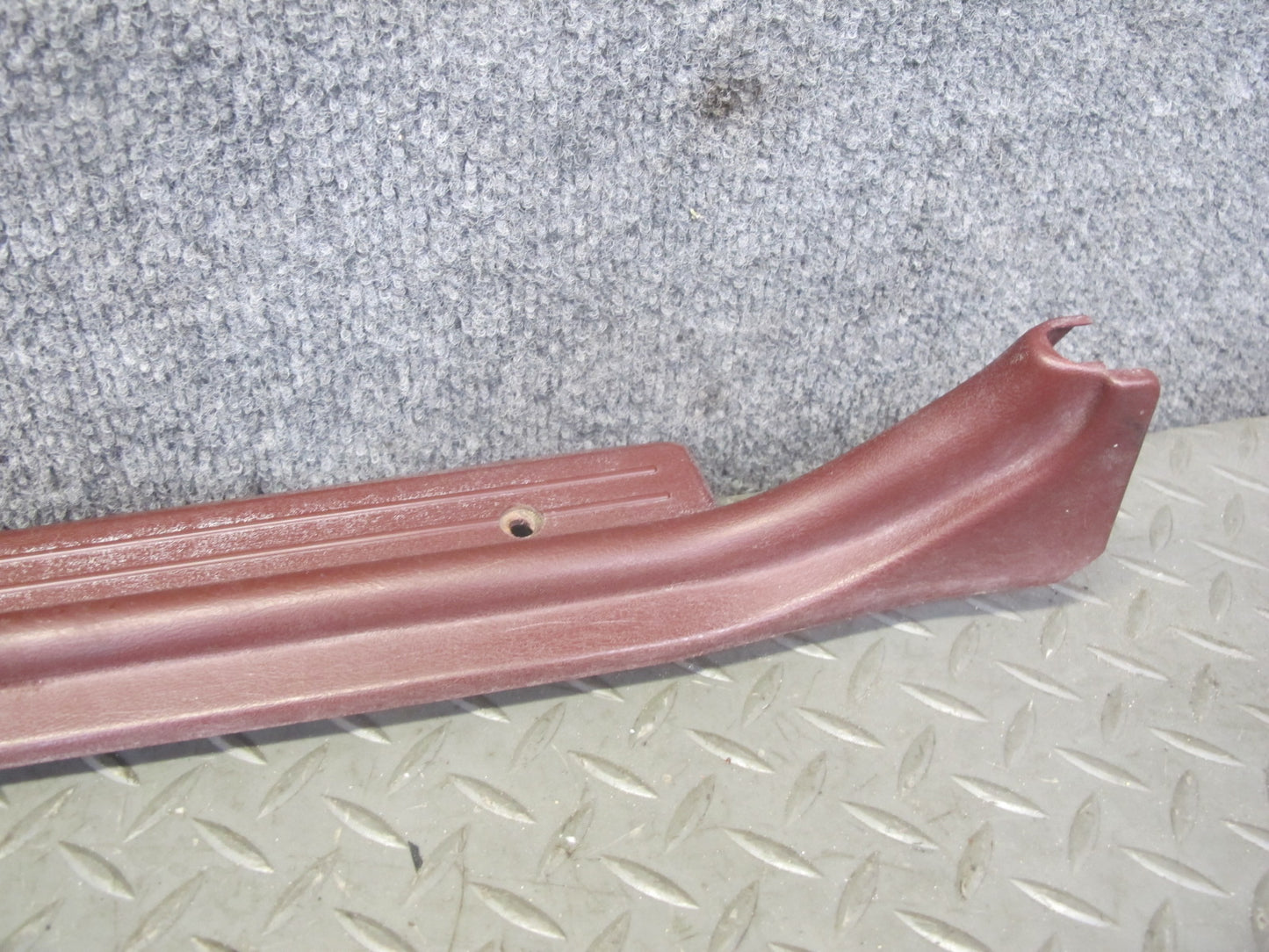 84-85 Mazda RX7 FB Left & Right Door Scuff Sill Plate Trim Cover Set RED OEM