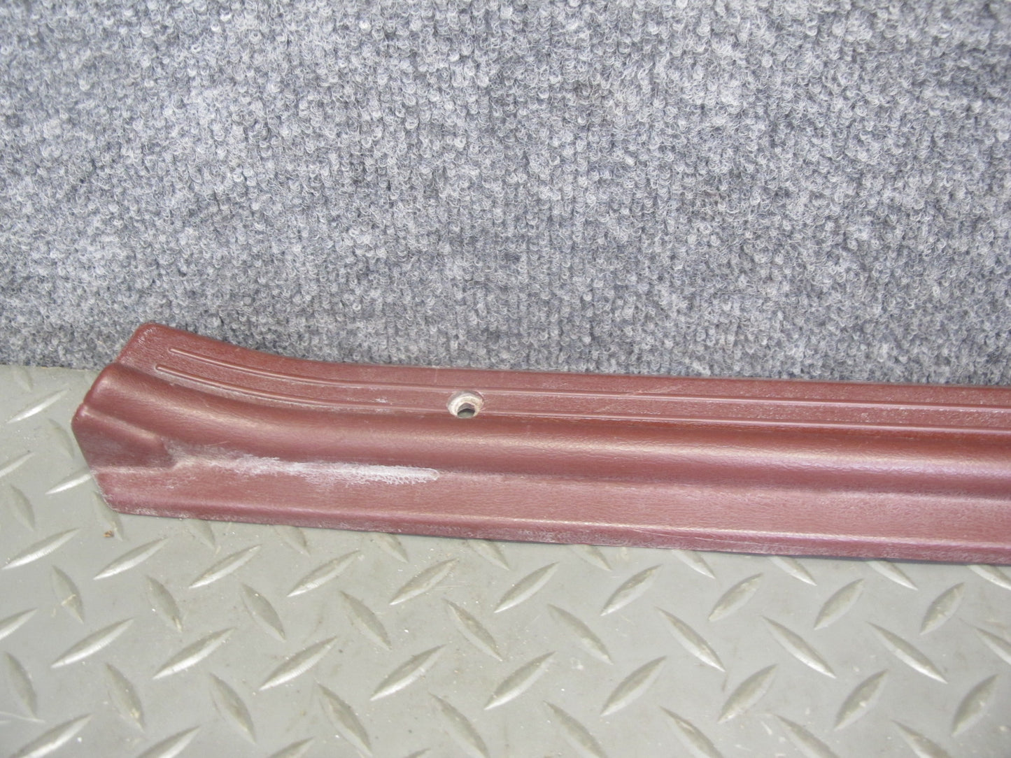 84-85 Mazda RX7 FB Left & Right Door Scuff Sill Plate Trim Cover Set RED OEM