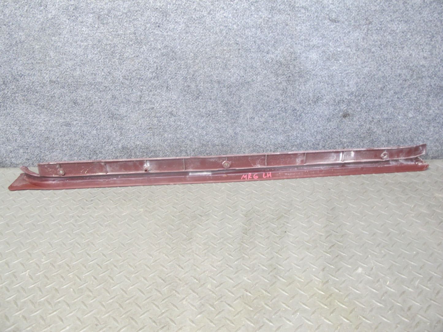 84-85 Mazda RX7 FB Left & Right Door Scuff Sill Plate Trim Cover Set RED OEM