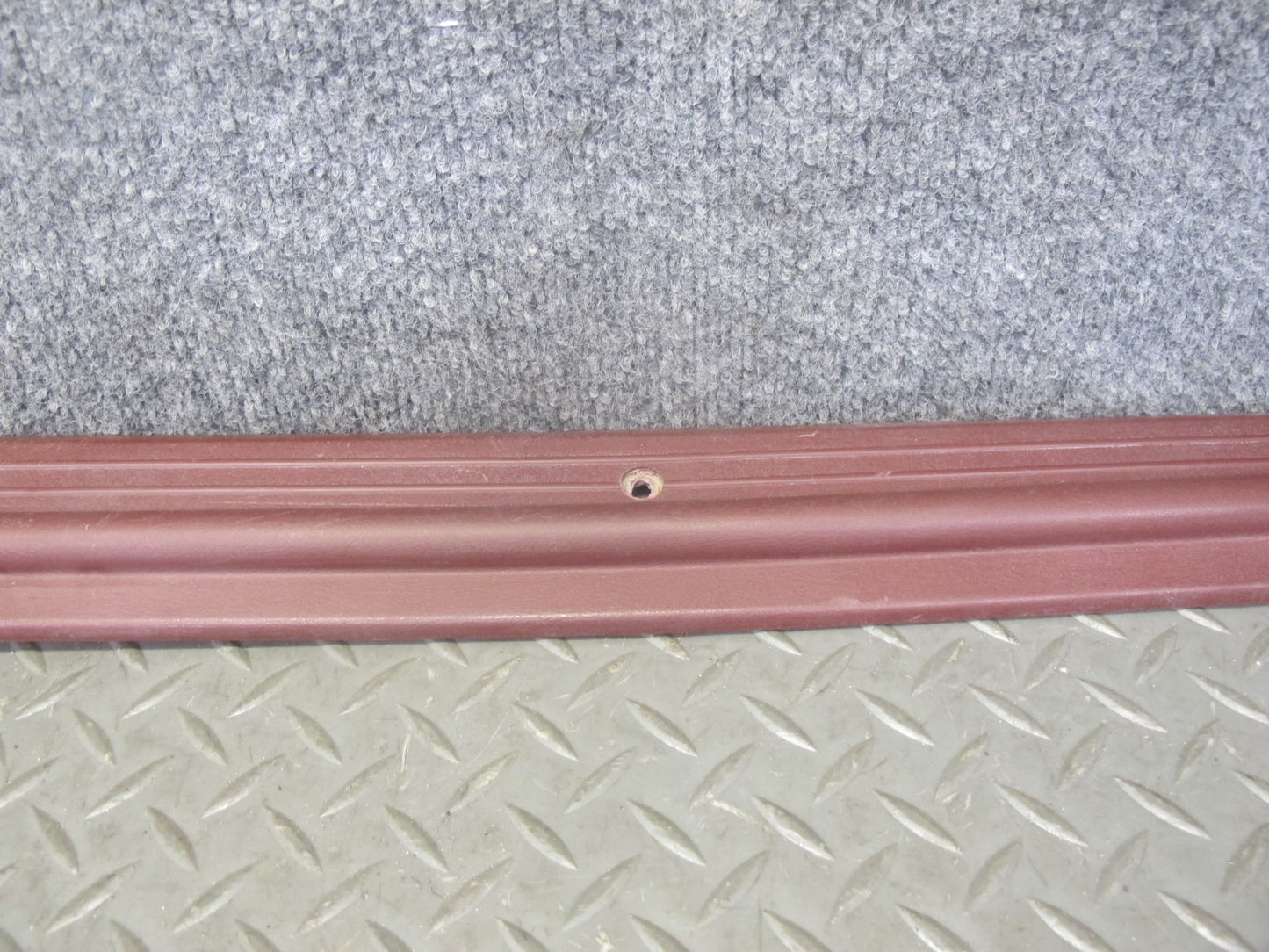 84-85 Mazda RX7 FB Left & Right Door Scuff Sill Plate Trim Cover Set RED OEM