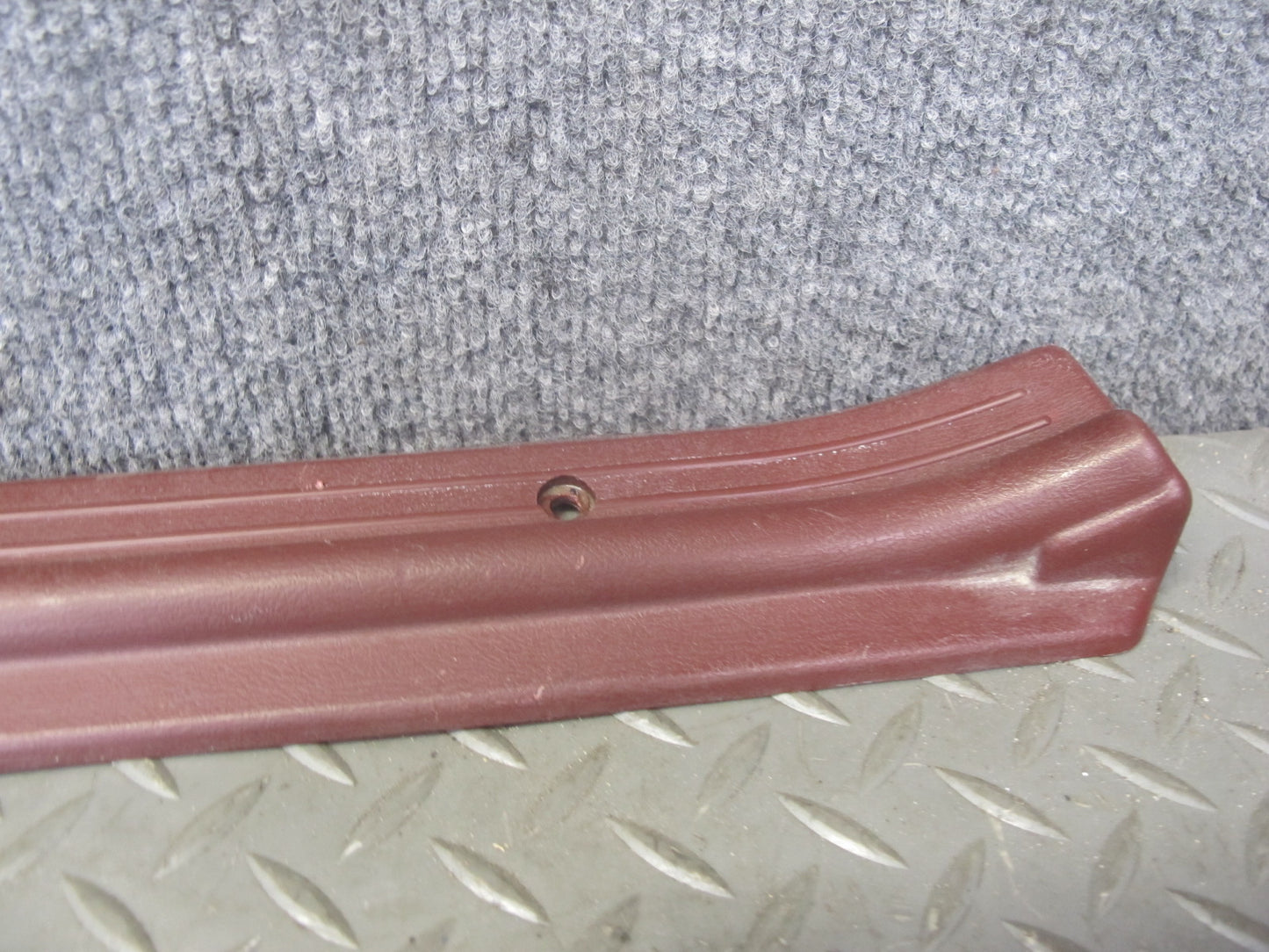 84-85 Mazda RX7 FB Left & Right Door Scuff Sill Plate Trim Cover Set RED OEM