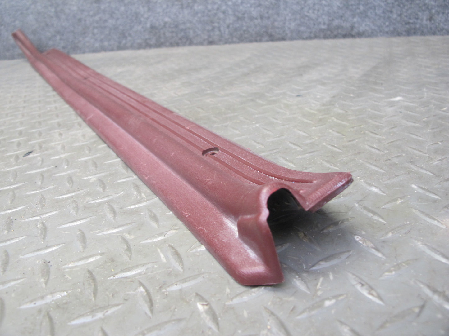 84-85 Mazda RX7 FB Left & Right Door Scuff Sill Plate Trim Cover Set RED OEM