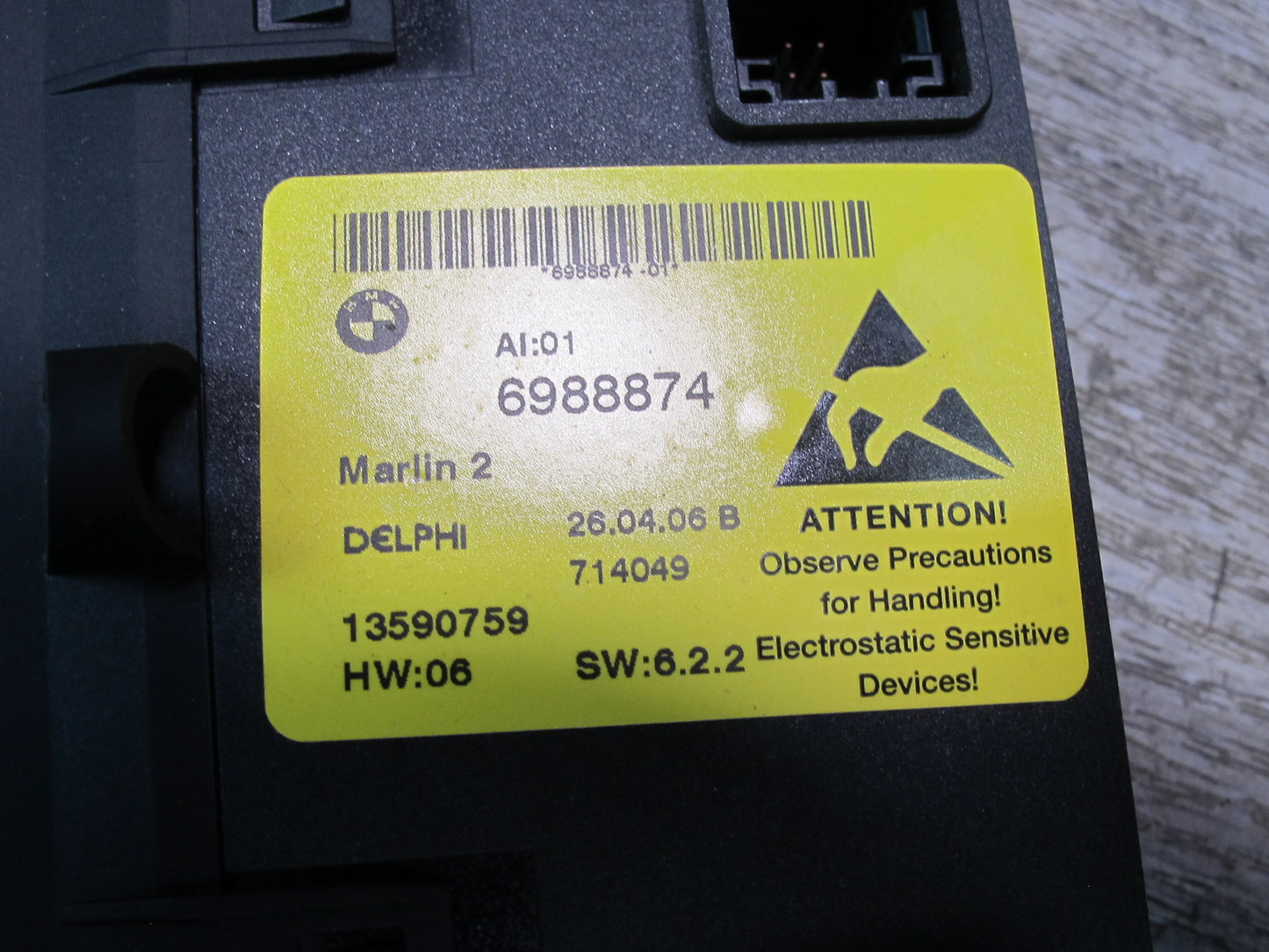 2006-2010 BMW E63 E64 Heated Seat Heat Tire Pressure Reset PDC Switch 6988874
