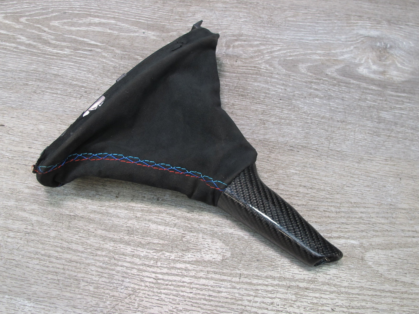 2006-2010 BMW E63 E64 Aftermarket Alcantara Carbon Parking Brake Handle w Boot