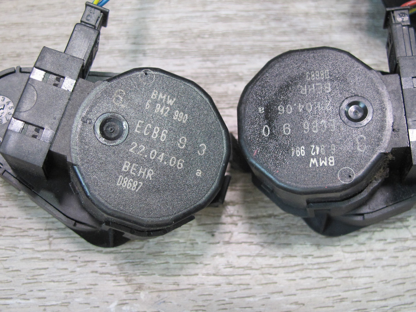 2006-2010 BMW E63 E64 A/C Heater Flap Door Actuator Motor Wiring Set