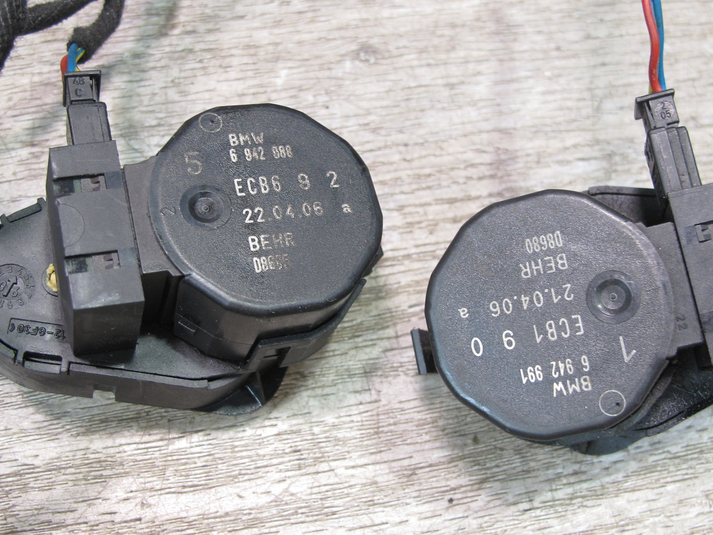 2006-2010 BMW E63 E64 A/C Heater Flap Door Actuator Motor Wiring Set