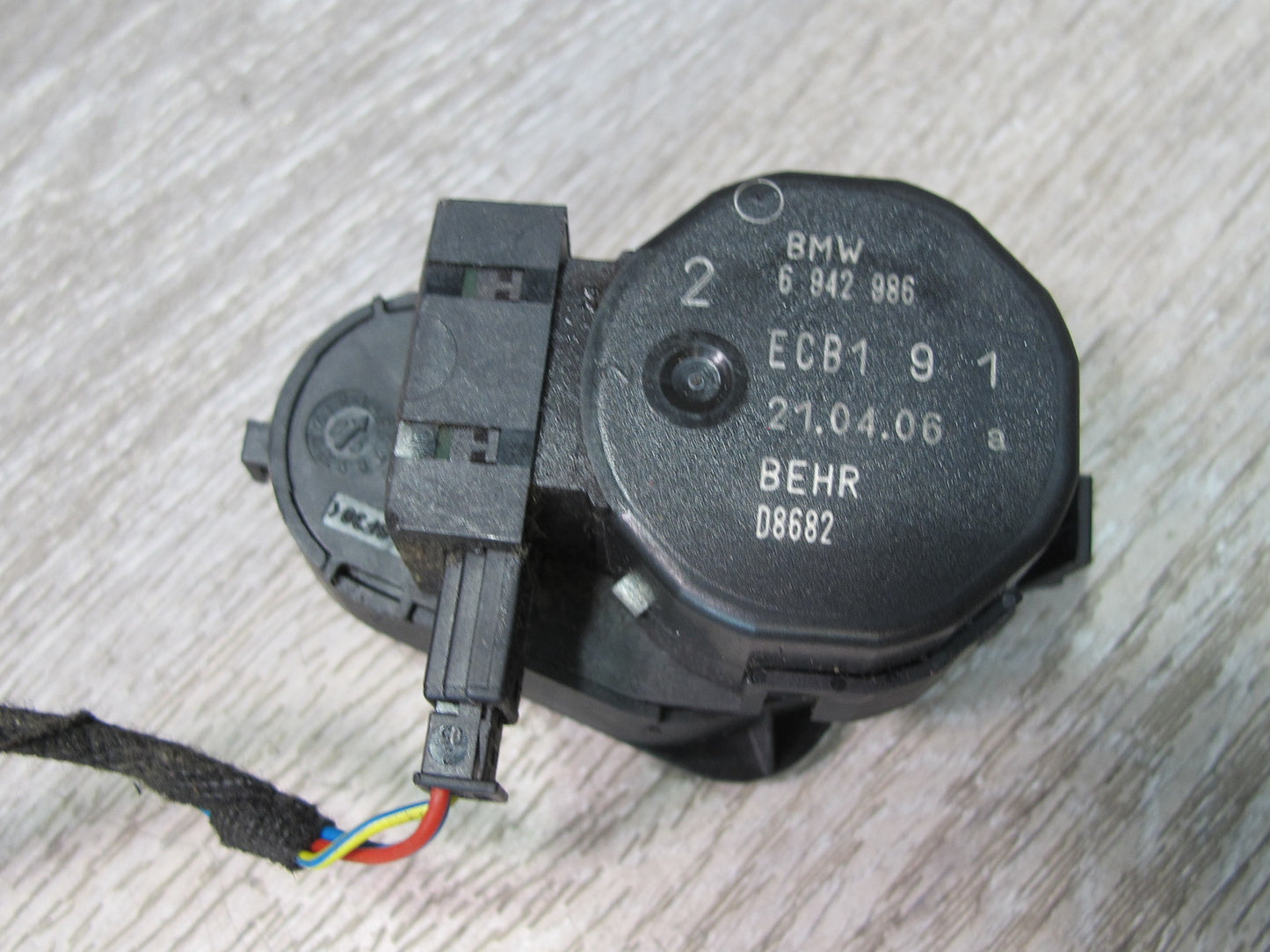 2006-2010 BMW E63 E64 A/C Heater Flap Door Actuator Motor Wiring Set