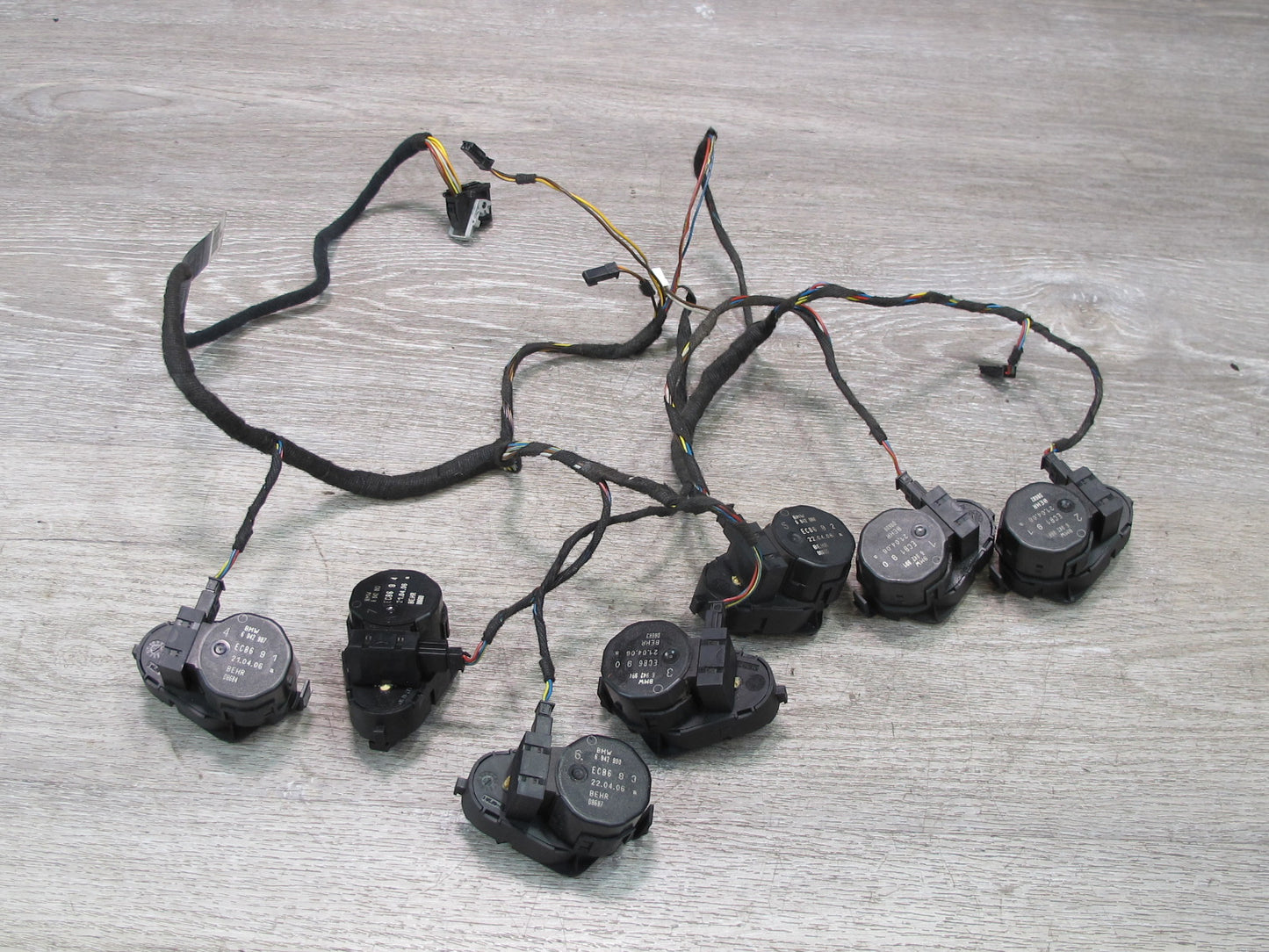 2006-2010 BMW E63 E64 A/C Heater Flap Door Actuator Motor Wiring Set